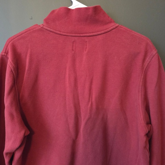 Brooks Brothers Red Fleece Men's Red Quarter Zip Sweatshirt Pullover M Classic - Picture 9 of 10
